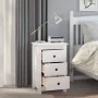 Nachttisch aus massivem weißem Kiefernholz, 40 x 35 x 61,5 cm von vidaXL, Nachttische - Ref: Foro24-813701, Preis: 72,76 €, R...