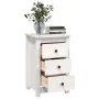 Nachttisch aus massivem weißem Kiefernholz, 40 x 35 x 61,5 cm von vidaXL, Nachttische - Ref: Foro24-813701, Preis: 72,76 €, R...