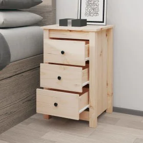 Solid pine wood bedside table 40x35x61.5 cm by vidaXL, Nightstands - Ref: Foro24-813699, Price: 67,08 €, Discount: %