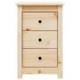 Nachttisch aus massivem Kiefernholz, 40 x 35 x 61,5 cm von vidaXL, Nachttische - Ref: Foro24-813699, Preis: 66,93 €, Rabatt: %