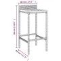 Garden table and high stools 11 pieces wood and black PE rattan by vidaXL, Garden sets - Ref: Foro24-3187682, Price: 496,87 €...