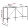 Gartentisch und hohe Hocker 11 Stück aus Holz und schwarzem PE-Rattan von vidaXL, Gartensets - Ref: Foro24-3187682, Preis: 49...