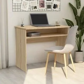 Escritorio madera contrachapada color roble Sonoma 90x50x74 cm de vidaXL, Escritorios - Ref: Foro24-801173, Precio: 72,01 €, ...