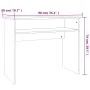 Schreibtisch aus Sonoma-Eichensperrholz, 90 x 50 x 74 cm von vidaXL, Schreibtische - Ref: Foro24-801173, Preis: 72,09 €, Raba...
