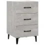 Mesita de noche madera de ingeniería gris hormigón 40x40x66 cm de vidaXL, Mesitas de noche - Ref: Foro24-812091, Precio: 57,8...