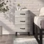 Mesita de noche madera de ingeniería gris hormigón 40x40x66 cm de vidaXL, Mesitas de noche - Ref: Foro24-812091, Precio: 57,8...