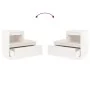 Nachttisch aus massivem weißem Kiefernholz, 60 x 34 x 51 cm von vidaXL, Nachttische - Ref: Foro24-814376, Preis: 63,22 €, Rab...