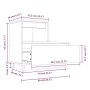 Nachttisch aus massivem weißem Kiefernholz, 60 x 34 x 51 cm von vidaXL, Nachttische - Ref: Foro24-814376, Preis: 63,22 €, Rab...