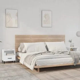 Two white plywood bedside tables by vidaXL, Nightstands - Ref: Foro24-812025, Price: 53,95 €, Discount: %
