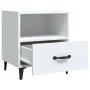 Mesitas de noche 2 unidades madera contrachapada blanca de vidaXL, Mesitas de noche - Ref: Foro24-812025, Precio: 53,62 €, De...