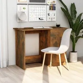 Schreibtisch aus geräuchertem Eichensperrholz, 100 x 50 x 76 cm von vidaXL, Schreibtische - Ref: Foro24-815420, Preis: 66,56 ...
