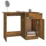 Schreibtisch aus geräuchertem Eichensperrholz, 100 x 50 x 76 cm von vidaXL, Schreibtische - Ref: Foro24-815420, Preis: 66,56 ...