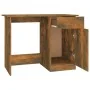 Schreibtisch aus geräuchertem Eichensperrholz, 100 x 50 x 76 cm von vidaXL, Schreibtische - Ref: Foro24-815420, Preis: 66,56 ...