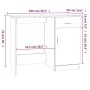 Schreibtisch aus geräuchertem Eichensperrholz, 100 x 50 x 76 cm von vidaXL, Schreibtische - Ref: Foro24-815420, Preis: 66,56 ...