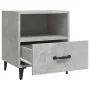 Mesita de noche madera contrachapada gris hormigón de vidaXL, Mesitas de noche - Ref: Foro24-812032, Precio: 41,68 €, Descuen...