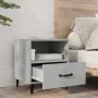 Nachttisch aus betongrauem Sperrholz von vidaXL, Nachttische - Ref: Foro24-812032, Preis: 41,68 €, Rabatt: %