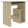 Escritorio madera contrachapada color roble Sonoma 80x45x74 cm de vidaXL, Escritorios - Ref: Foro24-801367, Precio: 65,88 €, ...