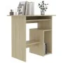 Escritorio madera contrachapada color roble Sonoma 80x45x74 cm de vidaXL, Escritorios - Ref: Foro24-801367, Precio: 65,88 €, ...