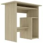Escritorio madera contrachapada color roble Sonoma 80x45x74 cm de vidaXL, Escritorios - Ref: Foro24-801367, Precio: 65,88 €, ...