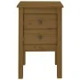 Solid pine wood honey brown bedside table 40x35x61.5 cm by vidaXL, Nightstands - Ref: Foro24-813695, Price: 54,15 €, Discount: %