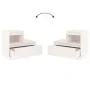 Nachttische 2 Stk. massives Kiefernholz weiß 60x34x51 cm von vidaXL, Nachttische - Ref: Foro24-814377, Preis: 108,00 €, Rabat...