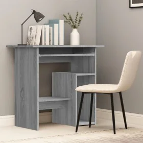Sonoma grauer Sperrholzschreibtisch 80x45x74 cm von vidaXL, Schreibtische - Ref: Foro24-815478, Preis: 61,21 €, Rabatt: %