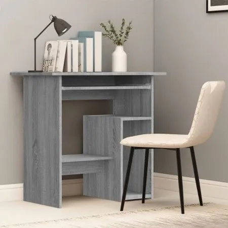 Escritorio de madera contrachapada gris Sonoma 80x45x74 cm de vidaXL, Escritorios - Ref: Foro24-815478, Precio: 60,68 €, Desc...