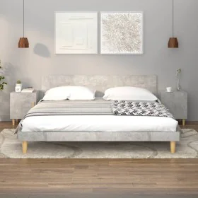Bedside tables 2 pcs concrete gray plywood by vidaXL, Nightstands - Ref: Foro24-812051, Price: 46,28 €, Discount: %