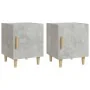 Bedside tables 2 pcs concrete gray plywood by vidaXL, Nightstands - Ref: Foro24-812051, Price: 46,28 €, Discount: %