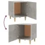 Bedside tables 2 pcs concrete gray plywood by vidaXL, Nightstands - Ref: Foro24-812051, Price: 46,28 €, Discount: %
