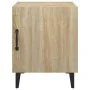Mesitas de noche 2 uds madera contrachapada color roble Sonoma de vidaXL, Mesitas de noche - Ref: Foro24-812067, Precio: 68,9...