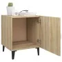 Mesitas de noche 2 uds madera contrachapada color roble Sonoma de vidaXL, Mesitas de noche - Ref: Foro24-812067, Precio: 68,9...