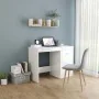 Escritorio de madera contrachapada blanco brillo 100x50x76 cm de vidaXL, Escritorios - Ref: Foro24-801802, Precio: 85,74 €, D...