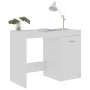Escritorio de madera contrachapada blanco brillo 100x50x76 cm de vidaXL, Escritorios - Ref: Foro24-801802, Precio: 85,74 €, D...