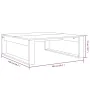Brauner Eichenholz-Ingenieurtisch 100x100x35 cm von vidaXL, Couchtisch - Ref: Foro24-816001, Preis: 76,77 €, Rabatt: %