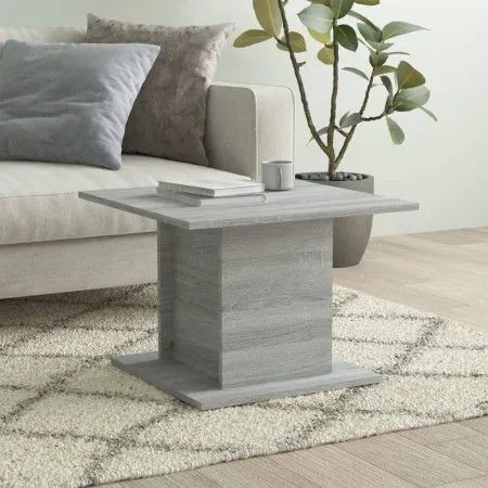 Engineered wood Sonoma gray coffee table 55.5x55.5x40 cm by vidaXL, Coffee table - Ref: Foro24-813096, Price: 40,92 €, Discou...