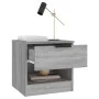 Nachttische 2 Stück Sonoma graues Sperrholz von vidaXL, Nachttische - Ref: Foro24-817048, Preis: 71,73 €, Rabatt: %