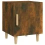 Mesitas de noche 2 uds madera contrachapada color roble ahumado de vidaXL, Mesitas de noche - Ref: Foro24-817310, Precio: 53,...