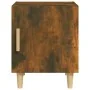Mesitas de noche 2 uds madera contrachapada color roble ahumado de vidaXL, Mesitas de noche - Ref: Foro24-817310, Precio: 53,...
