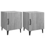 Nachttische 2 Stück Sonoma graues Sperrholz von vidaXL, Nachttische - Ref: Foro24-817318, Preis: 51,24 €, Rabatt: %