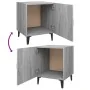Nachttische 2 Stück Sonoma graues Sperrholz von vidaXL, Nachttische - Ref: Foro24-817318, Preis: 51,24 €, Rabatt: %
