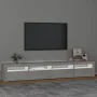 TV-Schrank mit LED-Leuchten betongrau 240x35x40 cm von vidaXL, TV-Möbel - Ref: Foro24-3152725, Preis: 153,28 €, Rabatt: %