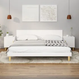 White plywood bedside tables 2 units by vidaXL, Nightstands - Ref: Foro24-812043, Price: 66,07 €, Discount: %