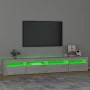 TV-Schrank mit LED-Leuchten betongrau 240x35x40 cm von vidaXL, TV-Möbel - Ref: Foro24-3152725, Preis: 153,28 €, Rabatt: %