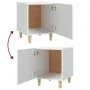 Weiße Nachttische aus Sperrholz, 2 Einheiten von vidaXL, Nachttische - Ref: Foro24-812043, Preis: 66,07 €, Rabatt: %