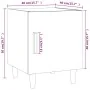 Weiße Nachttische aus Sperrholz, 2 Einheiten von vidaXL, Nachttische - Ref: Foro24-812043, Preis: 66,07 €, Rabatt: %