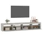 TV-Schrank mit LED-Leuchten betongrau 240x35x40 cm von vidaXL, TV-Möbel - Ref: Foro24-3152725, Preis: 153,28 €, Rabatt: %