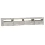 TV-Schrank mit LED-Leuchten betongrau 240x35x40 cm von vidaXL, TV-Möbel - Ref: Foro24-3152725, Preis: 153,28 €, Rabatt: %