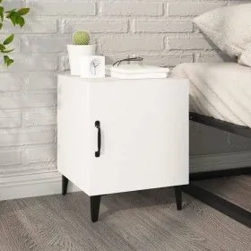 Weißer Nachttisch aus Sperrholz von vidaXL, Nachttische - Ref: Foro24-812060, Preis: 33,80 €, Rabatt: %