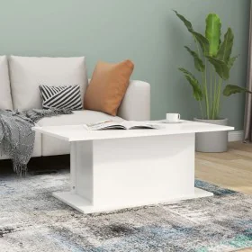 White engineered wood coffee table 102x55.5x40 cm by vidaXL, Coffee table - Ref: Foro24-810307, Price: 44,38 €, Discount: %